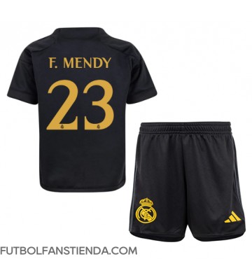 Real Madrid Ferland Mendy #23 Tercera Equipación Niños 2023-24 Manga Corta (+ Pantalones cortos)
